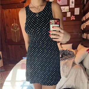 Adorable mini dress high neck